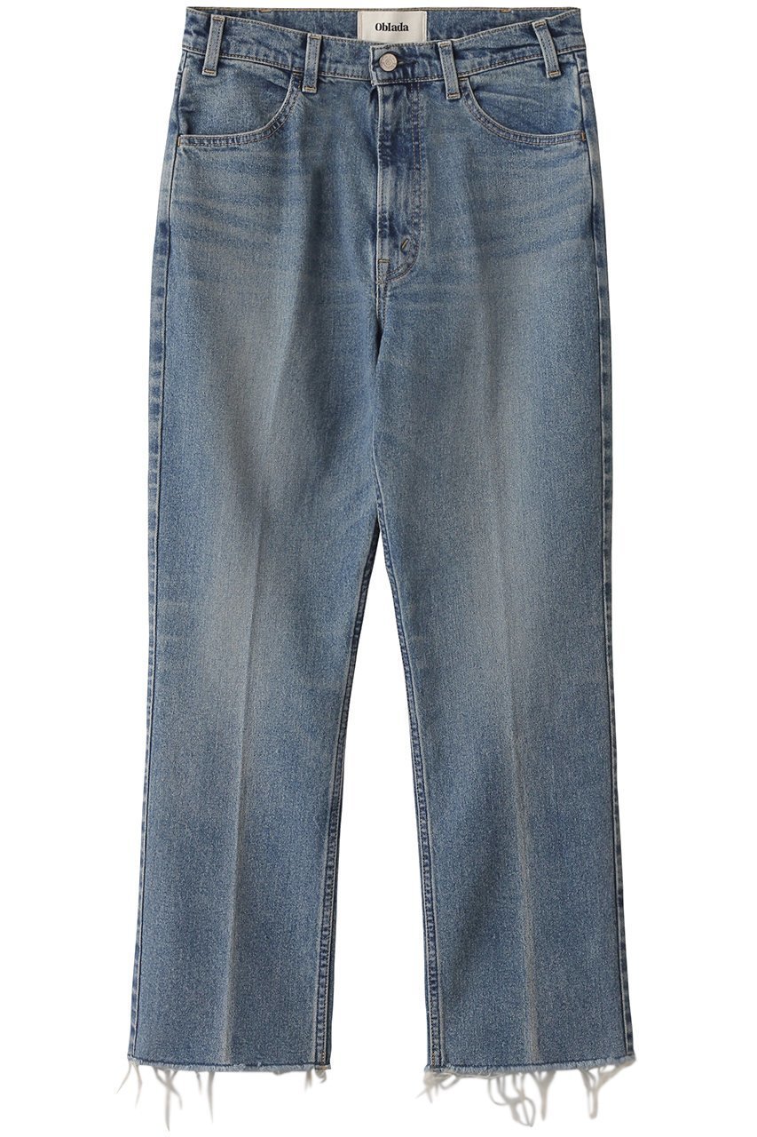 【オブラダ/Oblada】のハイウェイストカットオフ インテリア・キッズ・メンズ・レディースファッション・服の通販 founy(ファニー) 　ファッション　Fashion　レディースファッション　Fashion for Women　パンツ　Pants & Trousers　デニムパンツ・ジーンズ・美脚デニム　Denim Jeans & Pants　カットオフ　Cut-Off Design　デニム　Denim, Jeans Material　フリンジ　Fringe, Tassel　ヴィンテージ　Vintage Style　ブルー|ID: prp329100004889286 ipo3291000000036531656