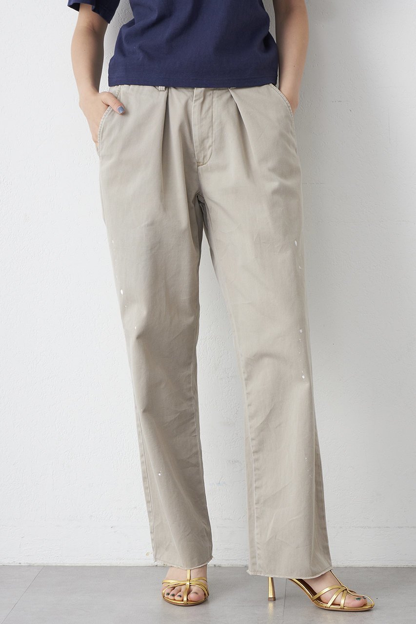 【ウィムガゼット/Whim Gazette】の【Jeanie Blue】PAINTED PLEAT CHINO 大人の最旬トレンドファッション＆コーディネート founy(ファウニー) 　ファッション　Fashion　レディースファッション　Fashion for Women　パンツ　Pants & Trousers　デニム　Denim, Jeans Material　ビンテージ　Vintage, Retro Style　フロント　Front, Front Design　other-7|ID: prp329100004889301 ipo3291000000036907348