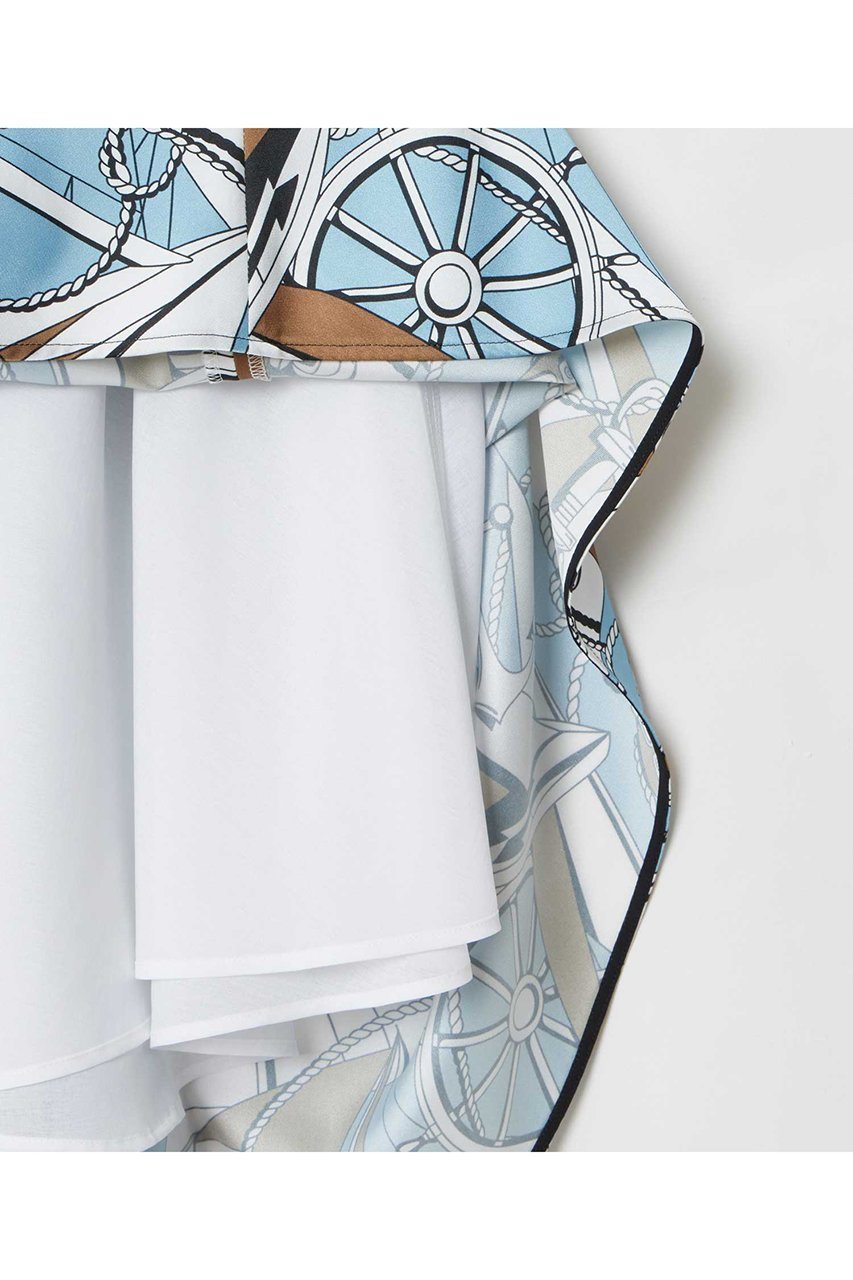 【アルアバイル/allureville】の【LOULOU WILLOUGHBY】RATTIマリーナプリントフレアスカート 人気、トレンドファッション・服の通販 founy(ファニー) 　ファッション　Fashion　レディースファッション　Fashion for Women　スカート　Skirts　Aライン・フレアスカート　A-Line & Flared Skirts　ロングスカート　Long Skirts / Maxi & Midi Skirts　おすすめ　Recommended / Our Picks　イタリア　Italy　セットアップ　Set-Up, Coordinated Outfit　フレア　Flare, Flared　フレアースカート　Flared Skirt, A-Line Skirt　プリント　Print, Printed Pattern　モチーフ　Motif, Design Theme　ラップ　Wrap, Wrap Design　ロング　Long, Long-Length　夏　Summer　無地　Plain, Solid Color　other-5|ID: prp329100004889397 ipo3291000000036533075