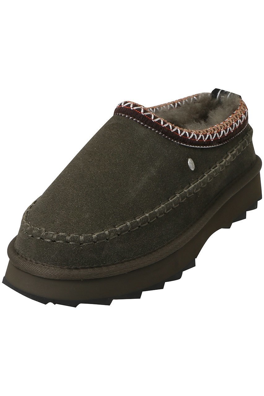 【エミュ オーストラリア/EMU Australia】のSHARKY ADVENTURE SCUFF スリッポン インテリア・キッズ・メンズ・レディースファッション・服の通販 founy(ファウニー) 　ファッション　Fashion　レディースファッション　Fashion for Women　クッション　Cushion, Throw Pillow　シューズ　Shoes, Footwear　シンプル　Simple, Minimal　スリッポン　Slip-On, Loafer　フラット　Flat, Flat Shoes　ダークオリーブ|ID: prp329100004889401 ipo3291000000036827476