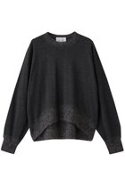 【ベイジ,/BEIGE,】のLA MONNAIE(ラ モネ)/モヘヤMIXクルーネックニット Gray|ID: prp329100004889407 ipo3291000000036533219