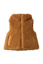 【セーブ ザ ダック/SAVE THE DUCK】のAYLAD82501W CURL/フェイクファーコショートジレ 人気、トレンドファッション・服の通販 founy(ファニー) ファッション Fashion レディースファッション Fashion for Women アウター Coat / Outerwear Collection レディースジャケット・軽アウター Jackets ジャケット Jacket, Outerwear フェイクファー Faux Fur, Imitation Fur ベスト Vest, Waistcoat thumbnail トフィーブラウン|ID: prp329100004889418 ipo3291000000036533356