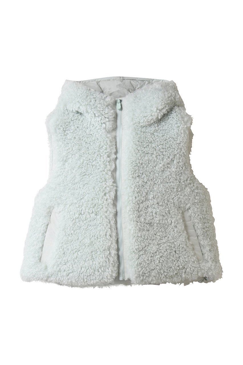 【セーブ ザ ダック/SAVE THE DUCK】のAYLAD82501W CURL/フェイクファーコショートジレ インテリア・キッズ・メンズ・レディースファッション・服の通販 founy(ファニー) ファッション Fashion レディースファッション Fashion for Women アウター Coat / Outerwear Collection レディースジャケット・軽アウター Jackets ジャケット Jacket, Outerwear フェイクファー Faux Fur, Imitation Fur ベスト Vest, Waistcoat グレイシアブルー|ID: prp329100004889418 ipo3291000000036533357