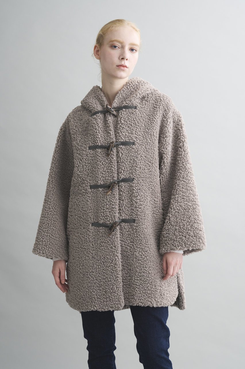 【スリー ドッツ/three dots】のプードルボア ダッフルコート 大人の最旬トレンドファッション＆コーディネート founy(ファウニー) 　ファッション　Fashion　レディースファッション　Fashion for Women　アウター　Coat / Outerwear Collection　コート・ロングコート・ピーコート　Long Coats, Peacoats & More　ダッフルコート　Duffle Coats　スラックス　Slacks, Dress Pants　スリット　Slit, Slit Detail　ダッフルコート　Duffle Coat, Toggle Coat　デニム　Denim, Jeans Material　モコモコ　Fuzzy, Fluffy　ロング　Long, Long-Length　other-8|ID: prp329100004889424 ipo3291000000036616514