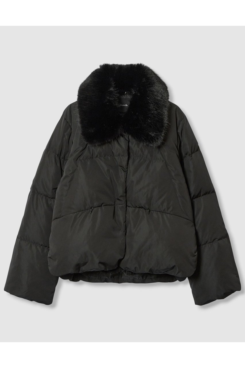 【アルアバイル/allureville】のファーカラーショートダウンコート インテリア・キッズ・メンズ・レディースファッション・服の通販 founy(ファウニー) 　ファッション　Fashion　レディースファッション　Fashion for Women　アウター　Coat / Outerwear Collection　コート・ロングコート・ピーコート　Long Coats, Peacoats & More　ダウンジャケット・軽量ダウン　Warm & Lightweight Down Jackets　シンプル　Simple, Minimal　スリット　Slit, Slit Detail　ダウン　Down, Puffer　ヘムライン　Hemline, Bottom Cut　ボトム　Bottoms, Lower Wear　冬　Winter / This Winter　ブラック|ID: prp329100004889457 ipo3291000000036533711