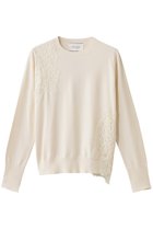 【ベイジ,/BEIGE,】のWILLOW / アシンメトリーレースクルーネックニット 人気、トレンドファッション・服の通販 founy(ファニー) ファッション Fashion レディースファッション Fashion for Women トップス・カットソー Cut & Sew Tops ニット Knit Tops & Sweaters カジュアルプルオーバー・ニットトップス Pullovers & Knit Tops / Casual Pullovers アシンメトリー Asymmetrical Style カッティング Cutting Detail デニム Denim, Jeans Material レース Lace, Lace Fabric エレガント 上品 Elegant ビジネス 仕事 通勤 Business / Work / Commuting thumbnail Ecru|ID: prp329100004889481 ipo3291000000036533957