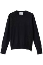 【ベイジ,/BEIGE,】のWILLOW / アシンメトリーレースクルーネックニット 人気、トレンドファッション・服の通販 founy(ファニー) ファッション Fashion レディースファッション Fashion for Women トップス・カットソー Cut & Sew Tops ニット Knit Tops & Sweaters カジュアルプルオーバー・ニットトップス Pullovers & Knit Tops / Casual Pullovers アシンメトリー Asymmetrical Style カッティング Cutting Detail デニム Denim, Jeans Material レース Lace, Lace Fabric エレガント 上品 Elegant ビジネス 仕事 通勤 Business / Work / Commuting thumbnail Navy|ID: prp329100004889481 ipo3291000000036533960