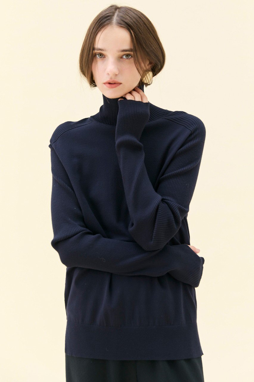 【ベイジ,/BEIGE,】のWILLOW / サムホールハイネックニット 人気、トレンドファッション・服の通販 founy(ファニー) 　ファッション　Fashion　レディースファッション　Fashion for Women　トップス・カットソー　Cut & Sew Tops　ニット　Knit Tops & Sweaters　カジュアルプルオーバー・ニットトップス　Pullovers & Knit Tops / Casual Pullovers　おすすめ　Recommended / Our Picks　シンプル　Simple, Minimal　スリット　Slit, Slit Detail　タイトスカート　Pencil Skirt, Tight Skirt　タートル　Turtleneck, Turtle Collar　ハイネック　High Neck, Mock Neck　ロング　Long, Long-Length　ワイド　Wide, Wide Fit　人気　Popular, Best Seller　other-7|ID: prp329100004889482 ipo3291000000036533983