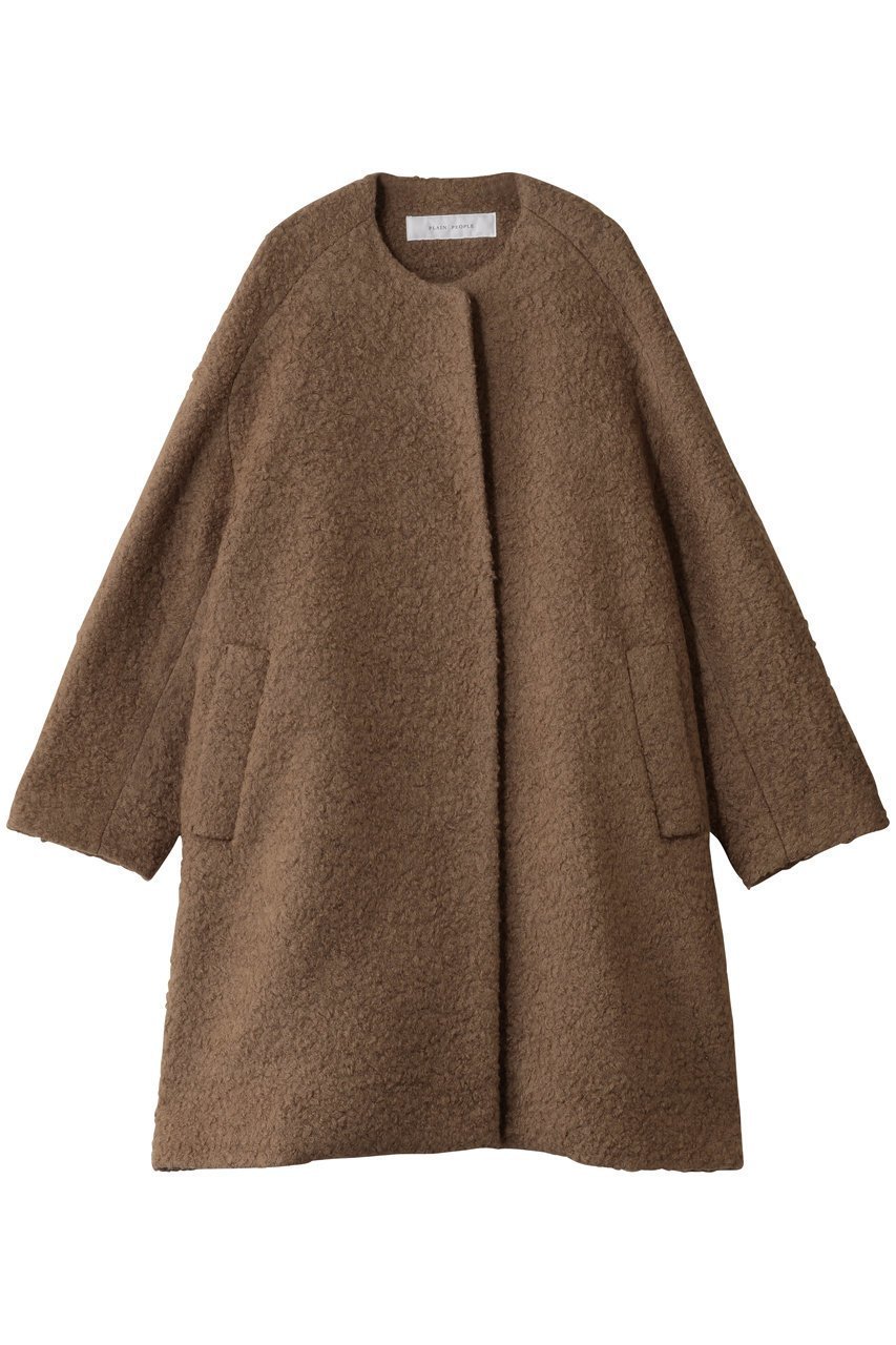 【プレインピープル/PLAIN PEOPLE】のループインレイノーカラーコート インテリア・キッズ・メンズ・レディースファッション・服の通販 founy(ファニー) ファッション Fashion レディースファッション Fashion for Women アウター Coat / Outerwear Collection コート・ロングコート・ピーコート Long Coats, Peacoats & More カッティング Cutting Detail フォルム Silhouette, Form ロング Long, Long-Length キャメル|ID: prp329100004889495 ipo3291000000036534127