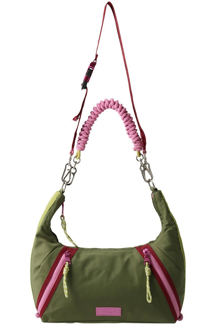 【スティーブマデン/STEVE MADDEN】のBSYNTH ナイロンコンビショルダーバッグ インテリア・キッズ・メンズ・レディースファッション・服の通販 founy(ファウニー) 　ファッション　Fashion　レディースファッション　Fashion for Women　バッグ　Bags　コンパクト　Compact, Small Size　スマート　Smart, Elegant　フィット　Fit, Slim Fit　フォルム　Silhouette, Form　ポケット　Pocket, Pocket Detail　オリーブ|ID: prp329100004889498 ipo3291000000036896794