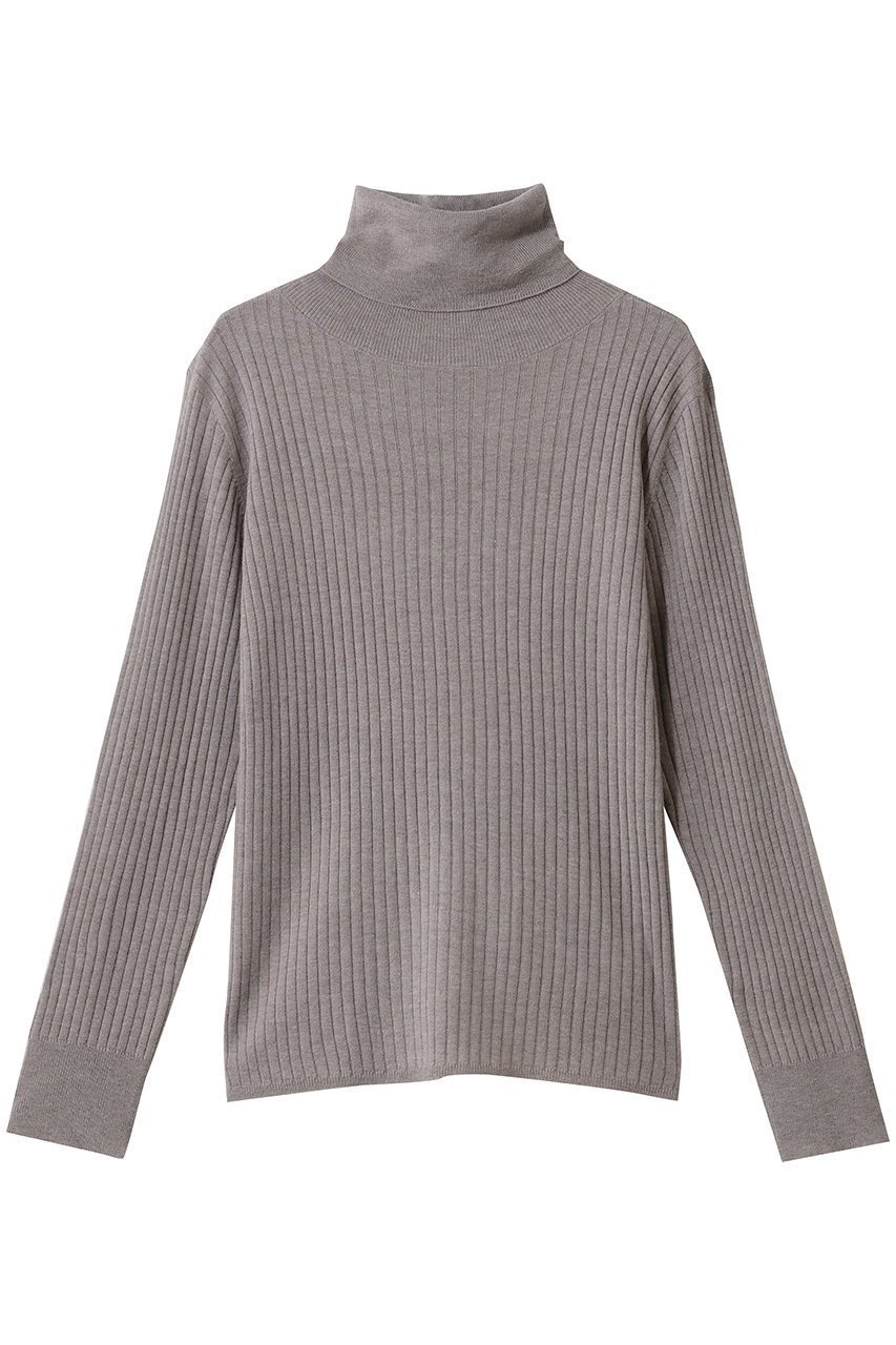 【ミディウミ/MidiUmi】のh/neck rib PO プルオーバー インテリア・キッズ・メンズ・レディースファッション・服の通販 founy(ファウニー) 　ファッション　Fashion　レディースファッション　Fashion for Women　トップス・カットソー　Cut & Sew Tops　ニット　Knit Tops & Sweaters　カジュアルプルオーバー・ニットトップス　Pullovers & Knit Tops / Casual Pullovers　インナー　Innerwear　カーディガン　Cardigan, Knitwear　ジャケット　Jacket, Outerwear　トレンド　Trend, Trending Now　ハイネック　High Neck, Mock Neck　フィット　Fit, Slim Fit　定番　Standard, Basic Item　beige|ID: prp329100004889499 ipo3291000000036896802