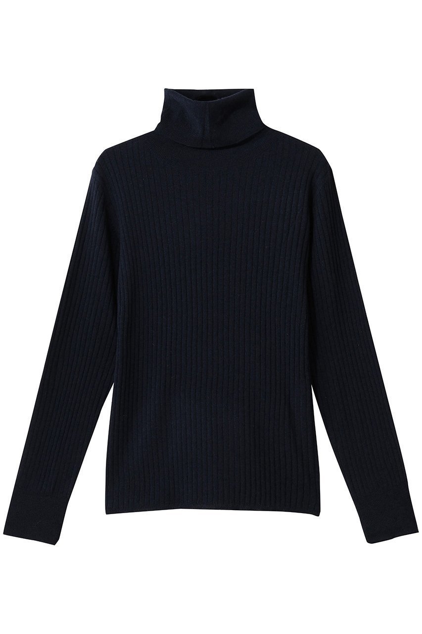 【ミディウミ/MidiUmi】のh/neck rib PO プルオーバー インテリア・キッズ・メンズ・レディースファッション・服の通販 founy(ファウニー) 　ファッション　Fashion　レディースファッション　Fashion for Women　トップス・カットソー　Cut & Sew Tops　ニット　Knit Tops & Sweaters　カジュアルプルオーバー・ニットトップス　Pullovers & Knit Tops / Casual Pullovers　インナー　Innerwear　カーディガン　Cardigan, Knitwear　ジャケット　Jacket, Outerwear　トレンド　Trend, Trending Now　ハイネック　High Neck, Mock Neck　フィット　Fit, Slim Fit　定番　Standard, Basic Item　navy|ID: prp329100004889499 ipo3291000000036896803