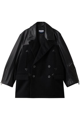 【メゾンスペシャル/MAISON SPECIAL】の【UNISEX】SHEEPレザーコンビPコート 人気、トレンドファッション・服の通販 founy(ファニー) ファッション Fashion レディースファッション Fashion for Women アウター Coat / Outerwear Collection コート・ロングコート・ピーコート Long Coats, Peacoats & More Pコート Pea Coats ユニセックス Unisex, Genderless クラシック Classic, Timeless Style コンビ Combo, Combination Style スタンド Stand Collar, Upright Stand バランス Balance, Style Balance ロング Long, Long-Length A/W・秋冬 Autumn/Winter |ID:prp329100004889511