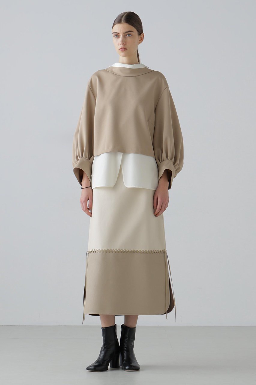 【アドーア/ADORE】のレースアップフェイクレザースカート 人気、トレンドファッション・服の通販 founy(ファニー) 　ファッション　Fashion　レディースファッション　Fashion for Women　スカート　Skirts　ロングスカート　Long Skirts / Maxi & Midi Skirts　おすすめ　Recommended / Our Picks　シンプル　Simple, Minimal　ジャケット　Jacket, Outerwear　ストレート　Straight, Straight Cut　セットアップ　Set-Up, Coordinated Outfit　ボンディング　Bonding, Bonded Fabric　ロング　Long, Long-Length　other-2|ID: prp329100004889515 ipo3291000000036534301