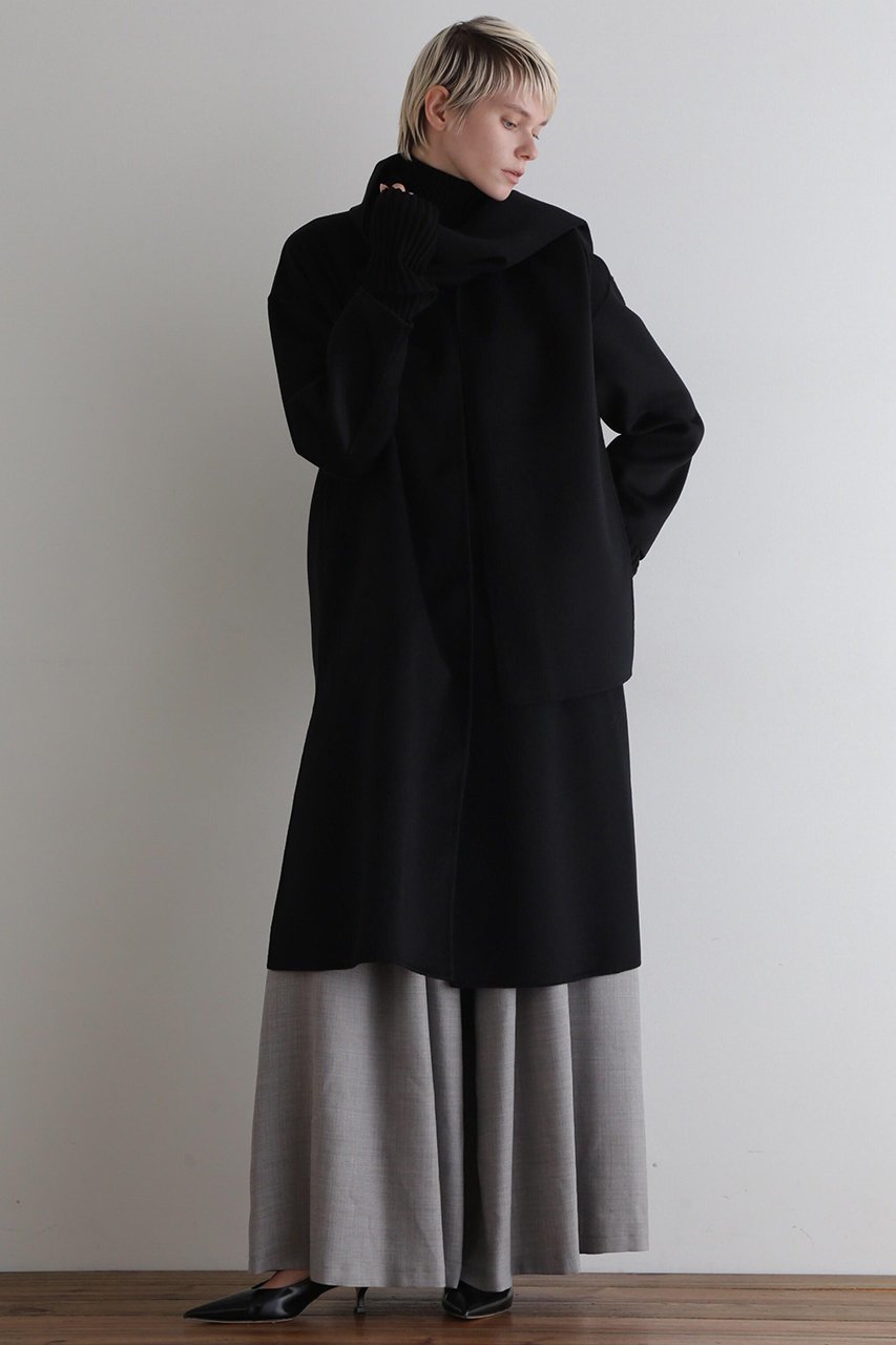 【ル フィル/LE PHIL】のピュアカシミアストール付コート 人気、トレンドファッション・服の通販 founy(ファニー) 　ファッション　Fashion　レディースファッション　Fashion for Women　アウター　Coat / Outerwear Collection　コート・ロングコート・ピーコート　Long Coats, Peacoats & More　ショルダー　Shoulder, Shoulder Strap　シンプル　Simple, Minimal　スタンダード　Standard, Basic　ストール　Stole, Wrap　フォルム　Silhouette, Form　ベーシック　Basic, Essential　マキシ　Maxi, Full Length　リバーシブル　Reversible, Two-Sided　ロング　Long, Long-Length　エレガント 上品　Elegant　other-3|ID: prp329100004889519 ipo3291000000036534364