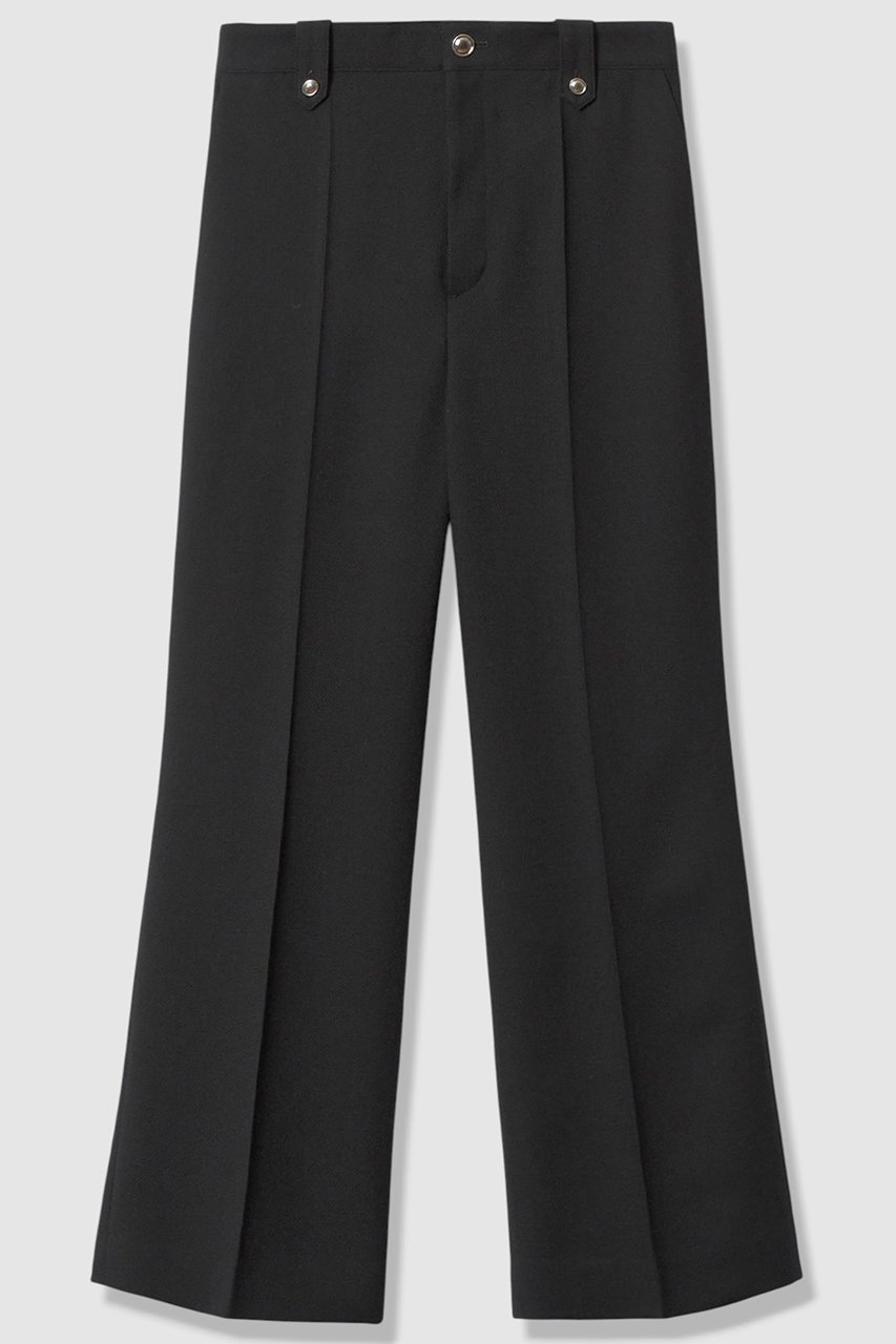 【アナイ/ANAYI】のライトスラブセンタープレスパンツ インテリア・キッズ・メンズ・レディースファッション・服の通販 founy(ファニー) 　ファッション　Fashion　レディースファッション　Fashion for Women　パンツ　Pants & Trousers　ストレッチ　Stretch, Stretchy Fabric　センター　Center, Center Line　メタル　Metal, Metal Parts　ループ　Loop, Loop Knit　春　Spring　ブラック|ID: prp329100004889538 ipo3291000000036534513