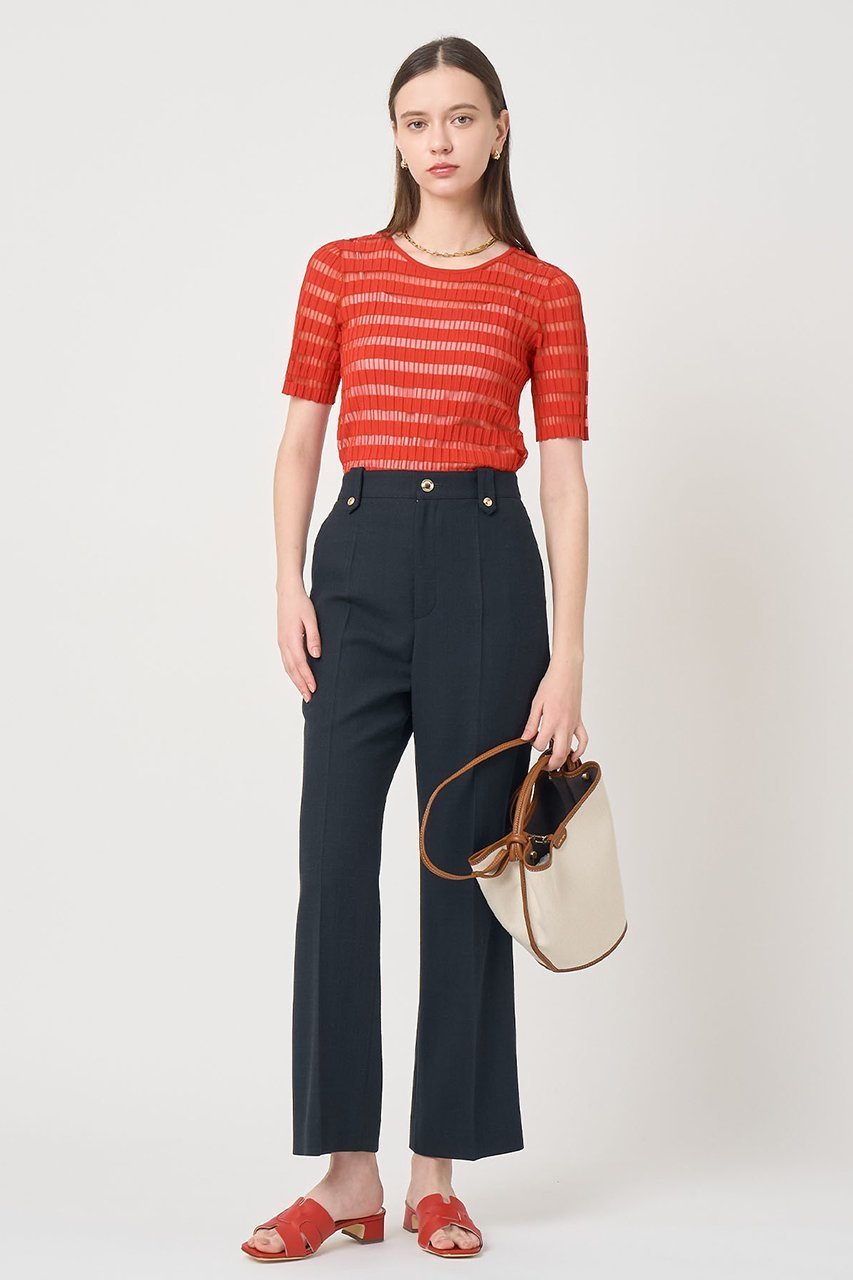 【アナイ/ANAYI】のライトスラブセンタープレスパンツ 人気、トレンドファッション・服の通販 founy(ファニー) 　ファッション　Fashion　レディースファッション　Fashion for Women　パンツ　Pants & Trousers　ストレッチ　Stretch, Stretchy Fabric　センター　Center, Center Line　メタル　Metal, Metal Parts　ループ　Loop, Loop Knit　春　Spring　other-8|ID: prp329100004889538 ipo3291000000036534521