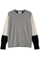 【ベイジ,/BEIGE,】のCHLOR(クロー)/ウールシルク配色クルーネックニット 人気、トレンドファッション・服の通販 founy(ファニー) ファッション Fashion レディースファッション Fashion for Women トップス・カットソー Cut & Sew Tops ニット Knit Tops & Sweaters カジュアルプルオーバー・ニットトップス Pullovers & Knit Tops / Casual Pullovers シルク Silk, 100% Silk thumbnail Gray|ID: prp329100004889544 ipo3291000000036534566