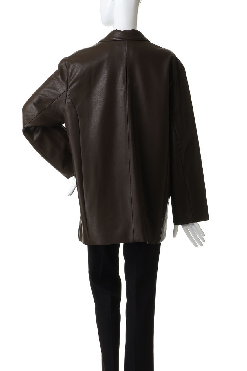 【マノフ/MANOF】のMINIMAL LEATHER JACKETアウター 大人の最旬トレンドファッション＆コーディネート founy(ファウニー) 　ファッション　Fashion　レディースファッション　Fashion for Women　アウター　Coat / Outerwear Collection　レディースジャケット・軽アウター　Jackets　シンプル　Simple, Minimal　ジャケット　Jacket, Outerwear　スラックス　Slacks, Dress Pants　デニム　Denim, Jeans Material　フェイクレザー　Faux Leather, PU Leather　エレガント 上品　Elegant　other-4|ID: prp329100004889601 ipo3291000000036535262