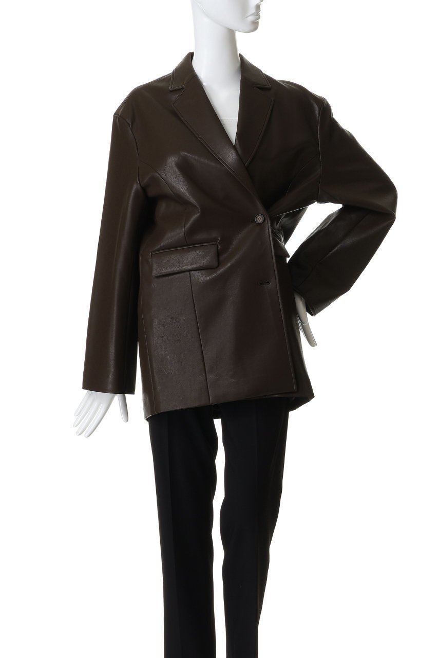 【マノフ/MANOF】のMINIMAL LEATHER JACKETアウター 大人の最旬トレンドファッション＆コーディネート founy(ファウニー) 　ファッション　Fashion　レディースファッション　Fashion for Women　アウター　Coat / Outerwear Collection　レディースジャケット・軽アウター　Jackets　シンプル　Simple, Minimal　ジャケット　Jacket, Outerwear　スラックス　Slacks, Dress Pants　デニム　Denim, Jeans Material　フェイクレザー　Faux Leather, PU Leather　エレガント 上品　Elegant　other-7|ID: prp329100004889601 ipo3291000000036535268