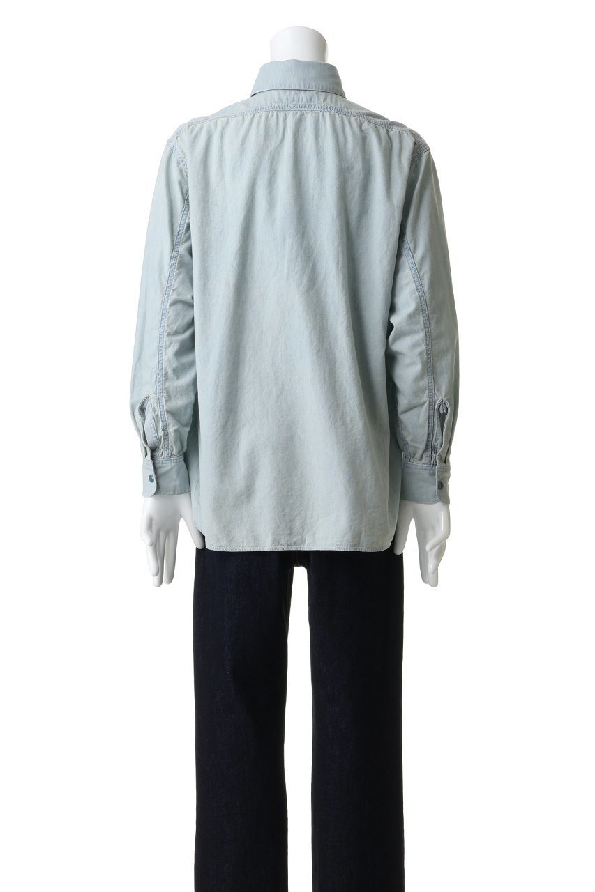 【セブン バイ セブン/SEVEN BY SEVEN / MEN】の【MEN】CHAMBRAY シャツ ロングスリーブ 人気、トレンドファッション・服の通販 founy(ファニー) 　ファッション　Fashion　メンズファッション　Fashion for Men　インディゴ　Indigo Denim　スリーブ　Sleeve, Long Sleeve / Short Sleeve　バランス　Balance, Style Balance　モダン　Modern, Contemporary　リラックス　Relax, Relaxed Fit　ロング　Long, Long-Length　ワーク　Workwear, Utility Style　定番　Standard, Basic Item　羽織　Haori, Light Jacket　other-4|ID: prp329100004889605 ipo3291000000036535357
