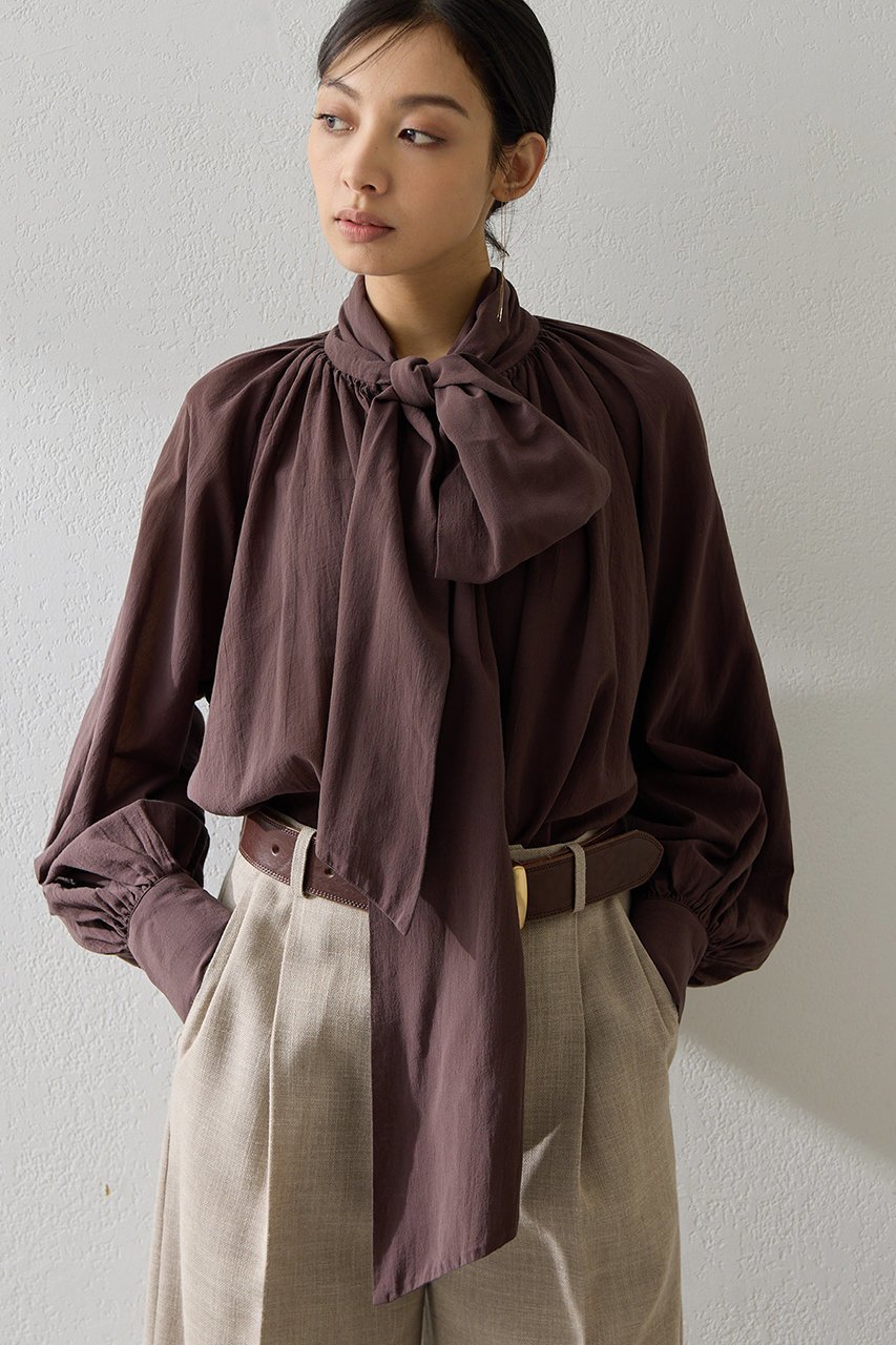 【ウィムガゼット/Whim Gazette】の製品染めボウブラウス 人気、トレンドファッション・服の通販 founy(ファニー) ファッション Fashion レディースファッション Fashion for Women トップス・カットソー Cut & Sew Tops シャツ・ブラウス・オフィスカジュアル Elegant Blouses & Button-Ups おすすめ Recommended / Our Picks イエロー Yellow スリーブ Sleeve, Long Sleeve / Short Sleeve ボトム Bottoms, Lower Wear ロング Long, Long-Length ヴィンテージ Vintage Style エレガント 上品 Elegant other-1|ID: prp329100004889611 ipo3291000000036535427