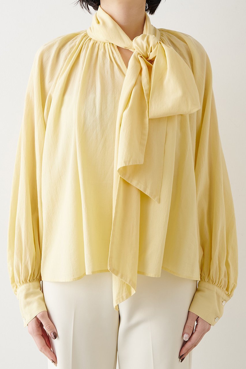 【ウィムガゼット/Whim Gazette】の製品染めボウブラウス 人気、トレンドファッション・服の通販 founy(ファニー) ファッション Fashion レディースファッション Fashion for Women トップス・カットソー Cut & Sew Tops シャツ・ブラウス・オフィスカジュアル Elegant Blouses & Button-Ups おすすめ Recommended / Our Picks イエロー Yellow スリーブ Sleeve, Long Sleeve / Short Sleeve ボトム Bottoms, Lower Wear ロング Long, Long-Length ヴィンテージ Vintage Style エレガント 上品 Elegant other-6|ID: prp329100004889611 ipo3291000000036535444