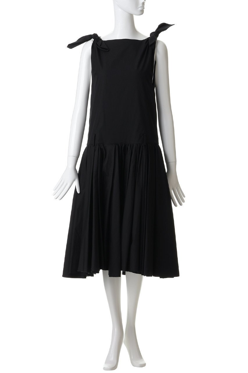 【ヌメロ ヴェントゥーノ/N°21】のノースリーブ ギャザーワンピース 人気、トレンドファッション・服の通販 founy(ファニー) 　ファッション　Fashion　レディースファッション　Fashion for Women　ワンピース　Dresses　チュニック　Tunic Tops & Dresses　ギャザー　Gathered, Ruffled　ショルダー　Shoulder, Shoulder Strap　スニーカー　Sneakers, Trainers　チュニック　Tunic, Long Top　ノースリーブ　Sleeveless, No-Sleeve　フェミニン　Feminine, Girly　リボン　Ribbon, Bow　other-2|ID: prp329100004889615 ipo3291000000036535505