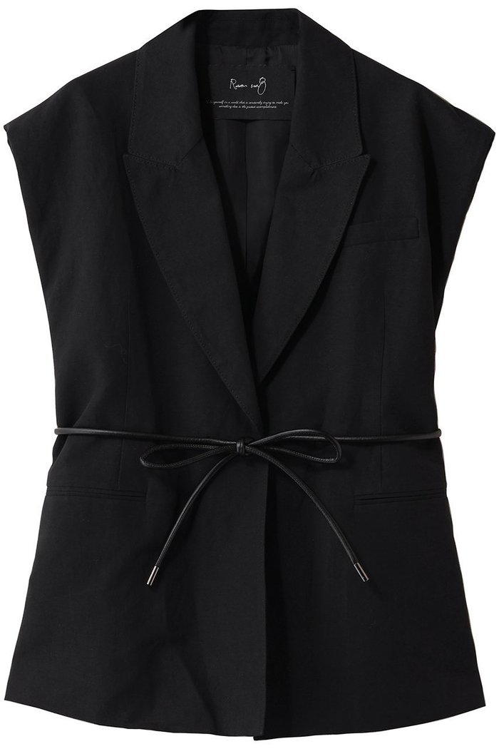 【ルームエイト/Room no.8】の【Room no.8 BLACK】LINEN ダブルブレスト ボリューム ジレ インテリア・キッズ・メンズ・レディースファッション・服の通販 founy(ファニー) https://founy.com/ ファッション Fashion レディースファッション Fashion for Women アウター Coat / Outerwear Collection レディースジャケット・軽アウター Jackets クール Cool, Chic ジャケット Jacket, Outerwear ダブル Double, Double-Breasted ベスト Vest, Waistcoat リネン Linen, Linen Fabric 新作・新入荷 New Arrivals / New In |ID: prp329100004889621 ipo3291000000036535540