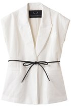 【ルームエイト/Room no.8】の【Room no.8 BLACK】LINEN ダブルブレスト ボリューム ジレ 人気、トレンドファッション・服の通販 founy(ファニー) ファッション Fashion レディースファッション Fashion for Women アウター Coat / Outerwear Collection レディースジャケット・軽アウター Jackets クール Cool, Chic ジャケット Jacket, Outerwear ダブル Double, Double-Breasted ベスト Vest, Waistcoat リネン Linen, Linen Fabric 新作・新入荷 New Arrivals / New In thumbnail ホワイト|ID: prp329100004889621 ipo3291000000036535544