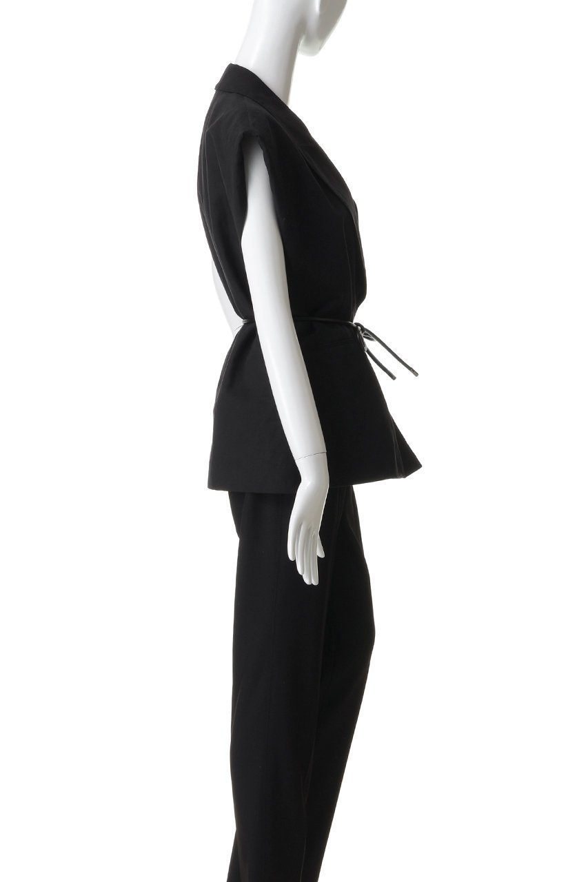 【ルームエイト/Room no.8】の【Room no.8 BLACK】LINEN ダブルブレスト ボリューム ジレ 人気、トレンドファッション・服の通販 founy(ファニー) 　ファッション　Fashion　レディースファッション　Fashion for Women　アウター　Coat / Outerwear Collection　レディースジャケット・軽アウター　Jackets　クール　Cool, Chic　ジャケット　Jacket, Outerwear　ダブル　Double, Double-Breasted　ベスト　Vest, Waistcoat　リネン　Linen, Linen Fabric　新作・新入荷　New Arrivals / New In　other-3|ID: prp329100004889621 ipo3291000000036535548