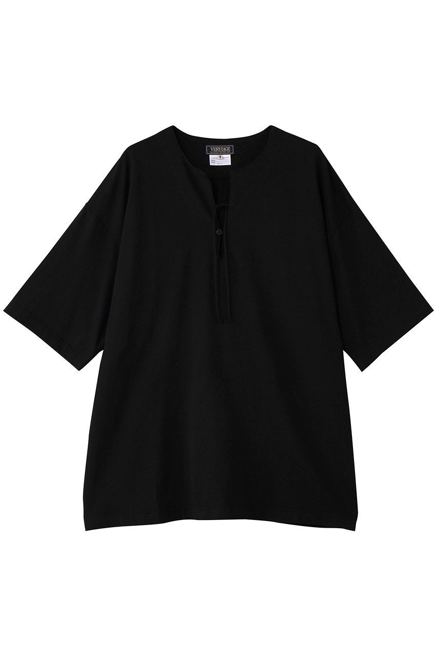 【ベリーテイジ/VERYTAGE / MEN】の【MEN】C&B HENRY ハーフスリーブTシャツ インテリア・キッズ・メンズ・レディースファッション・服の通販 founy(ファニー) 　ファッション　Fashion　メンズファッション　Fashion for Men　トップス・カットソー　Cut & Sew Tops　メンズシャツ　Shirts　インナー　Innerwear　カットソー　Cut and Sewn Top　ショート　Short, Short Length　シンプル　Simple, Minimal　スリーブ　Sleeve, Long Sleeve / Short Sleeve　ハーフ　Half, Half-Length　ループ　Loop, Loop Knit　ブラック|ID: prp329100004889631 ipo3291000000036535637