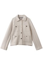 【マックスマーラ/Max Mara】の【 S Max Mara】ARMONIOS ジャージージャケット 大人の最旬トレンドファッション＆コーディネート founy(ファウニー) ファッション Fashion レディースファッション Fashion for Women アウター Coat / Outerwear Collection レディースジャケット・軽アウター Jackets クロップド Cropped, Short Length コンパクト Compact, Small Size ジャケット Jacket, Outerwear ストレッチ Stretch, Stretchy Fabric リュクス Luxury, Elegant, High-End, Chic 再入荷 Restock / Back in Stock thumbnail エクリュ|ID: prp329100004889635 ipo3291000000036535669