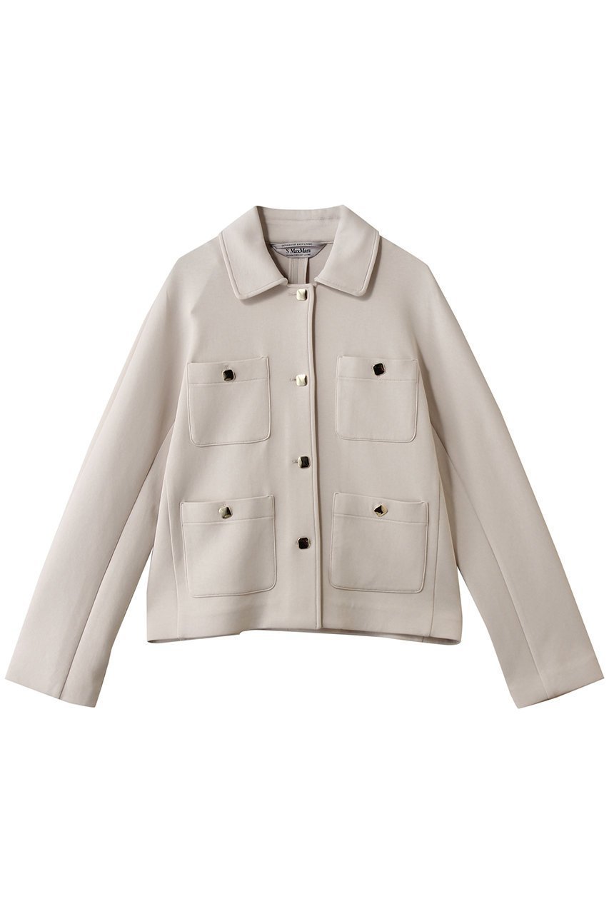【マックスマーラ/Max Mara】の【 S Max Mara】ARMONIOS ジャージージャケット インテリア・キッズ・メンズ・レディースファッション・服の通販 founy(ファウニー) 　ファッション　Fashion　レディースファッション　Fashion for Women　アウター　Coat / Outerwear Collection　レディースジャケット・軽アウター　Jackets　クロップド　Cropped, Short Length　コンパクト　Compact, Small Size　ジャケット　Jacket, Outerwear　ストレッチ　Stretch, Stretchy Fabric　リュクス　Luxury, Elegant, High-End, Chic　再入荷　Restock / Back in Stock　エクリュ|ID: prp329100004889635 ipo3291000000036535669