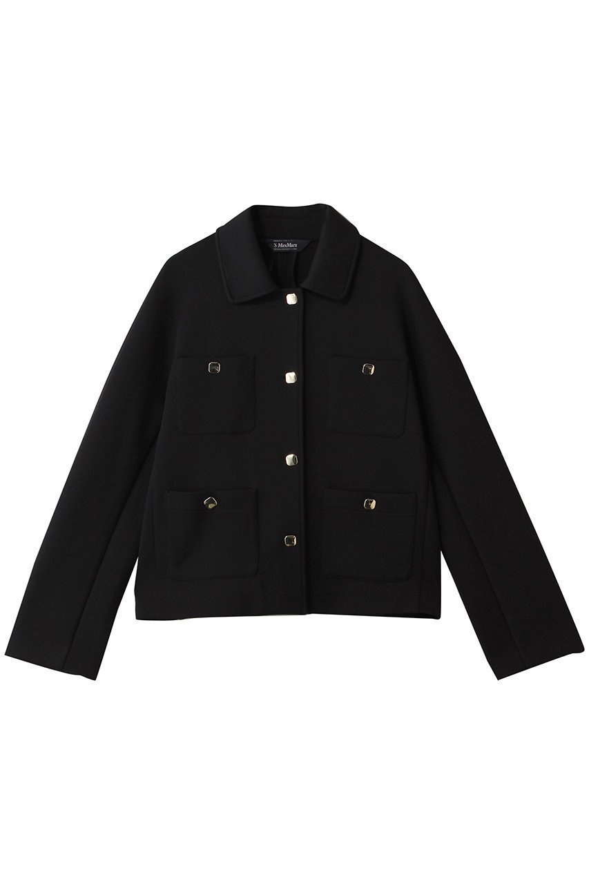【マックスマーラ/Max Mara】の【 S Max Mara】ARMONIOS ジャージージャケット インテリア・キッズ・メンズ・レディースファッション・服の通販 founy(ファウニー) 　ファッション　Fashion　レディースファッション　Fashion for Women　アウター　Coat / Outerwear Collection　レディースジャケット・軽アウター　Jackets　クロップド　Cropped, Short Length　コンパクト　Compact, Small Size　ジャケット　Jacket, Outerwear　ストレッチ　Stretch, Stretchy Fabric　リュクス　Luxury, Elegant, High-End, Chic　再入荷　Restock / Back in Stock　ブラック|ID: prp329100004889635 ipo3291000000036535670