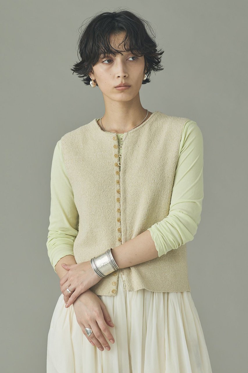 【カレンソロジー/Curensology】の2WAYフリゼニットベスト 人気、トレンドファッション・服の通販 founy(ファニー) ファッション Fashion レディースファッション Fashion for Women トップス・カットソー Cut & Sew Tops ニット Knit Tops & Sweaters ベスト&ジレ / 重ね着スタイル Vests & Gilets カジュアルプルオーバー・ニットトップス Pullovers & Knit Tops / Casual Pullovers タンク Tank Top, Sleeveless Top バランス Balance, Style Balance フロント Front, Front Design ベスト Vest, Waistcoat リネン Linen, Linen Fabric 夏 Summer other-2|ID: prp329100004889638 ipo3291000000036535690