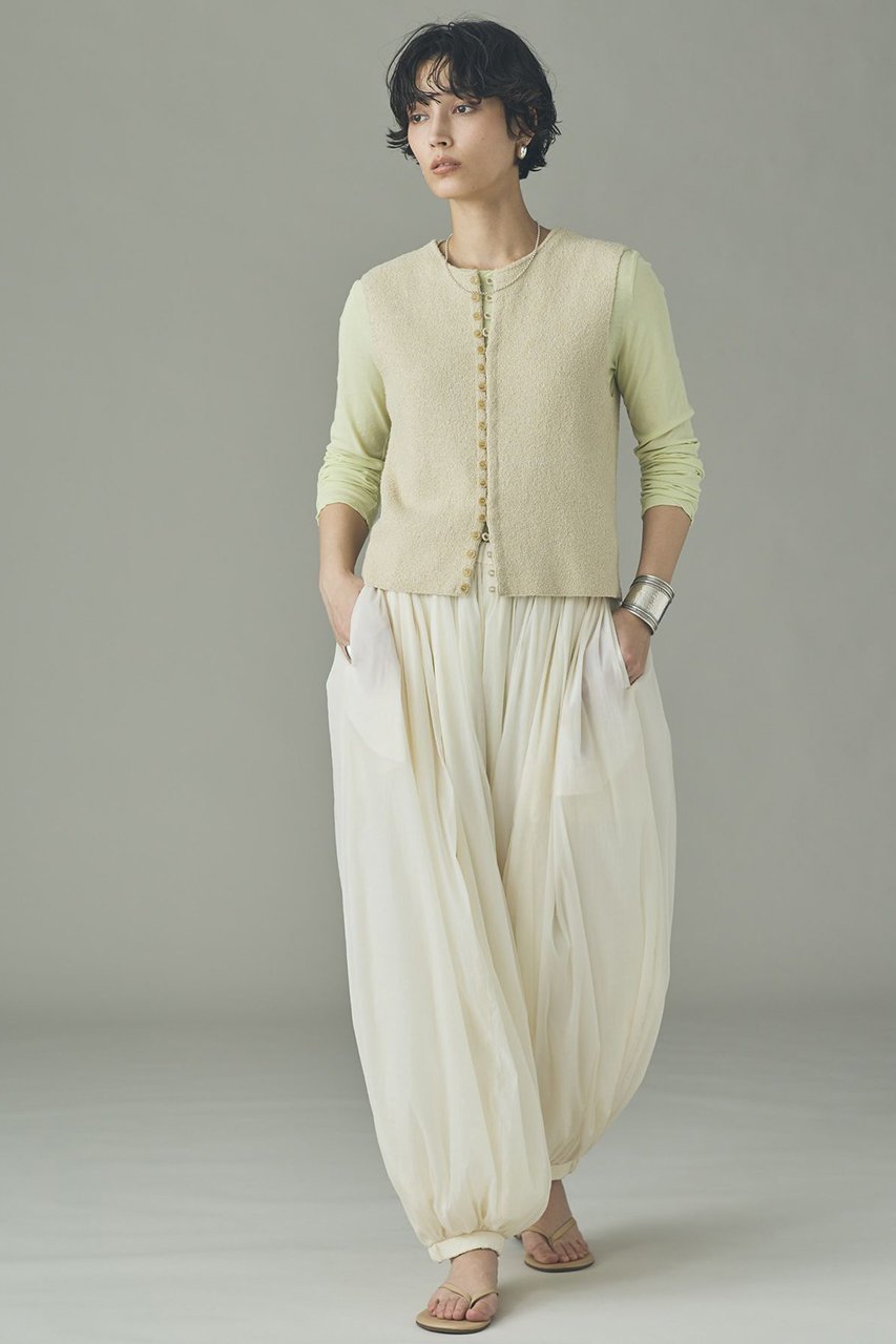 【カレンソロジー/Curensology】の2WAYフリゼニットベスト 人気、トレンドファッション・服の通販 founy(ファニー) ファッション Fashion レディースファッション Fashion for Women トップス・カットソー Cut & Sew Tops ニット Knit Tops & Sweaters ベスト&ジレ / 重ね着スタイル Vests & Gilets カジュアルプルオーバー・ニットトップス Pullovers & Knit Tops / Casual Pullovers タンク Tank Top, Sleeveless Top バランス Balance, Style Balance フロント Front, Front Design ベスト Vest, Waistcoat リネン Linen, Linen Fabric 夏 Summer other-5|ID: prp329100004889638 ipo3291000000036535696