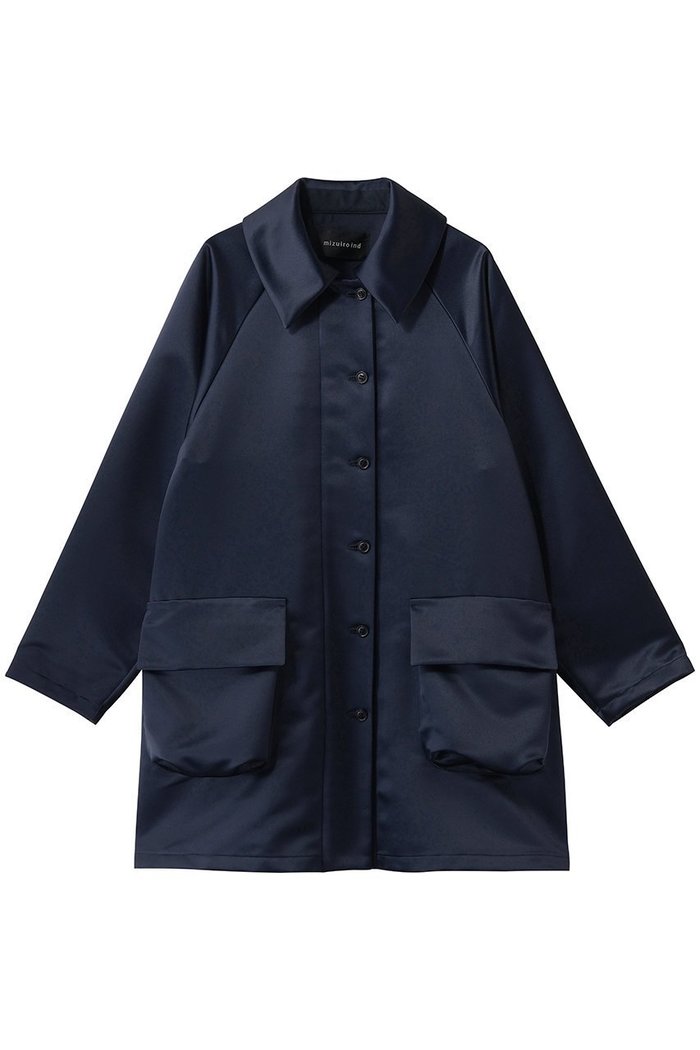 【ミズイロ インド/mizuiro ind】のsatin dolman coat コート インテリア・キッズ・メンズ・レディースファッション・服の通販 founy(ファニー) https://founy.com/ ファッション Fashion レディースファッション Fashion for Women アウター Coat / Outerwear Collection コート・ロングコート・ピーコート Long Coats, Peacoats & More サテン Satin, Glossy Fabric シンプル Simple, Minimal スリーブ Sleeve, Long Sleeve / Short Sleeve フロント Front, Front Design ポケット Pocket, Pocket Detail ロング Long, Long-Length エレガント 上品 Elegant |ID: prp329100004889648 ipo3291000000036535838