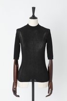 【オーヴィル/EAUVIRE】のモックネックプルオーバー 人気、トレンドファッション・服の通販 founy(ファニー) ファッション Fashion レディースファッション Fashion for Women トップス・カットソー Cut & Sew Tops シャツ・ブラウス・オフィスカジュアル Elegant Blouses & Button-Ups ロングTシャツ・Tシャツ Longline T-Shirts & Tees カジュアルプルオーバー・ニットトップス Pullovers & Knit Tops / Casual Pullovers カットソー・ベーシックTシャツ Cut-and-Sewn Tops / Stretch Tees & Basics イタリア Italy カッティング Cutting Detail スリーブ Sleeve, Long Sleeve / Short Sleeve フィット Fit, Slim Fit ロング Long, Long-Length エレガント 上品 Elegant thumbnail ブラック|ID: prp329100004889652 ipo3291000000036535903