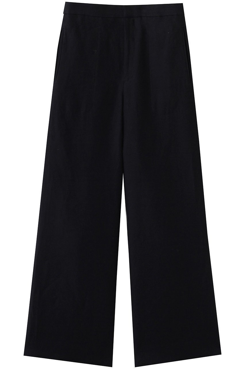 【セアン/SCEARN】のLINEN DOUBLE CLOTH パンツ インテリア・キッズ・メンズ・レディースファッション・服の通販 founy(ファウニー) 　ファッション　Fashion　レディースファッション　Fashion for Women　パンツ　Pants & Trousers　ストレート　Straight, Straight Cut　ポケット　Pocket, Pocket Detail　リネン　Linen, Linen Fabric　ワイド　Wide, Wide Fit　Navy|ID: prp329100004889659 ipo3291000000036536012