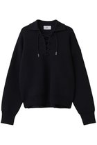 【プルミエ アロンディスモン/1er Arrondissement】のレースアップポロニットプルオーバー ネイビー|ID: prp329100004889667 ipo3291000000036536151