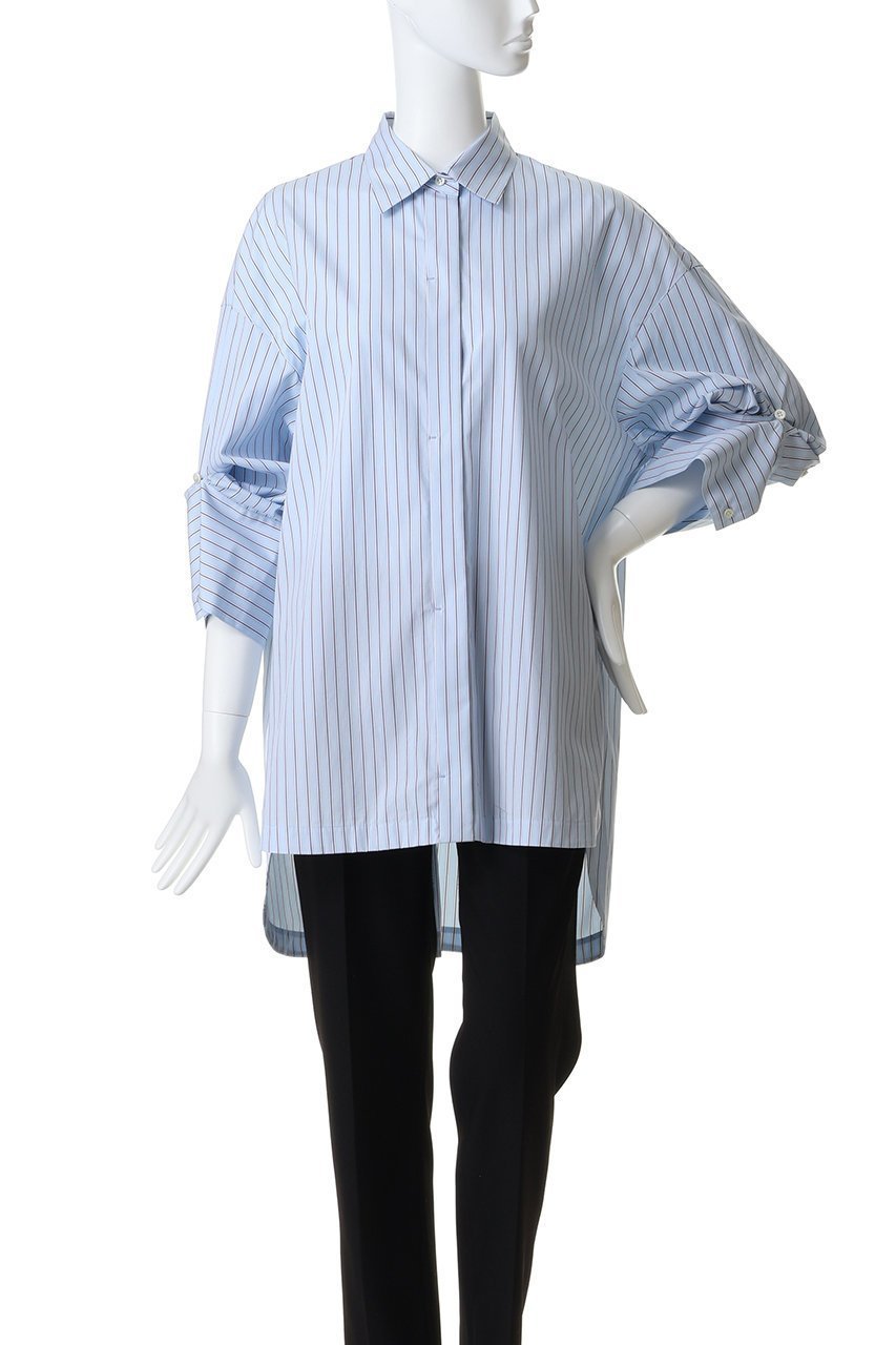 【アンクレイヴ/uncrave】のTHOMAS MASON BIGシャツ 人気、トレンドファッション・服の通販 founy(ファニー) 　ファッション　Fashion　レディースファッション　Fashion for Women　トップス・カットソー　Cut & Sew Tops　シャツ・ブラウス・オフィスカジュアル　Elegant Blouses & Button-Ups　おすすめ　Recommended / Our Picks　カフス　Cuff Design　ストライプ　Stripe, Striped Pattern　スリーブ　Sleeve, Long Sleeve / Short Sleeve　チュニック　Tunic, Long Top　ドレス　Dress, One-Piece　ループ　Loop, Loop Knit　ロング　Long, Long-Length　other-6|ID: prp329100004889674 ipo3291000000036536322