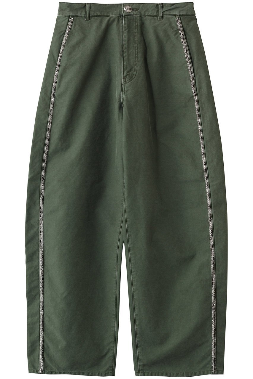 【ルール ロジェット/leur logette】のミリタリーバックサテンパンツ(with bijou) 人気、トレンドファッション・服の通販 founy(ファニー) 　ファッション　Fashion　レディースファッション　Fashion for Women　パンツ　Pants & Trousers　バッグ　Bags　サテン　Satin, Glossy Fabric　ミリタリー　Military, Army Style　 other-1|ID: prp329100004889691 ipo3291000000036536522