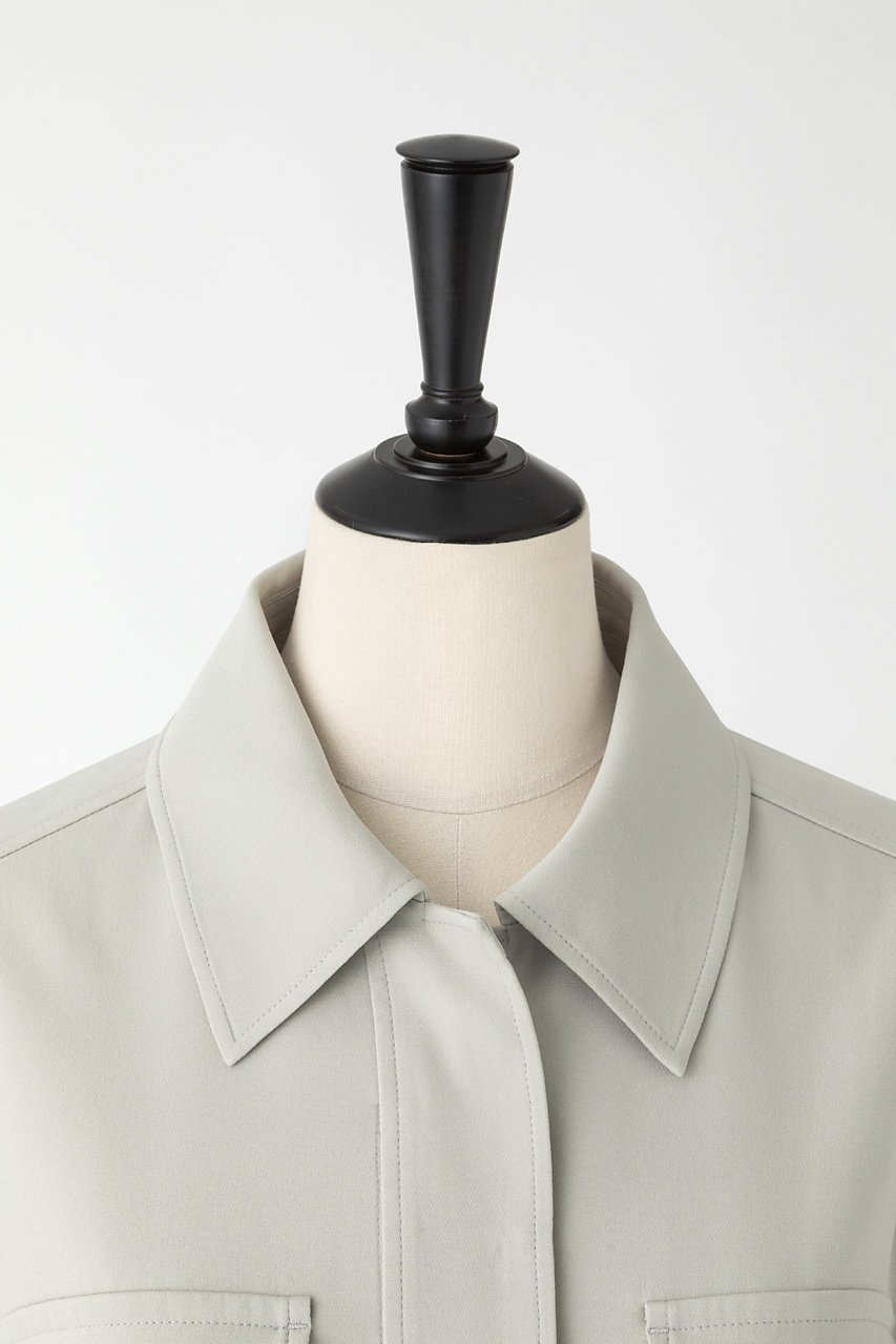 【オーヴィル/EAUVIRE】のシルクジョーゼットサファリジャケット 人気、トレンドファッション・服の通販 founy(ファニー) 　ファッション　Fashion　レディースファッション　Fashion for Women　アウター　Coat / Outerwear Collection　レディースジャケット・軽アウター　Jackets　おすすめ　Recommended / Our Picks　シルク　Silk, 100% Silk　ジャケット　Jacket, Outerwear　ジョーゼット　Georgette, Semi-Sheer Fabric　セットアップ　Set-Up, Coordinated Outfit　パッチ　Patch, Appliqué　ポケット　Pocket, Pocket Detail　羽織　Haori, Light Jacket　other-4|ID: prp329100004889709 ipo3291000000036536697