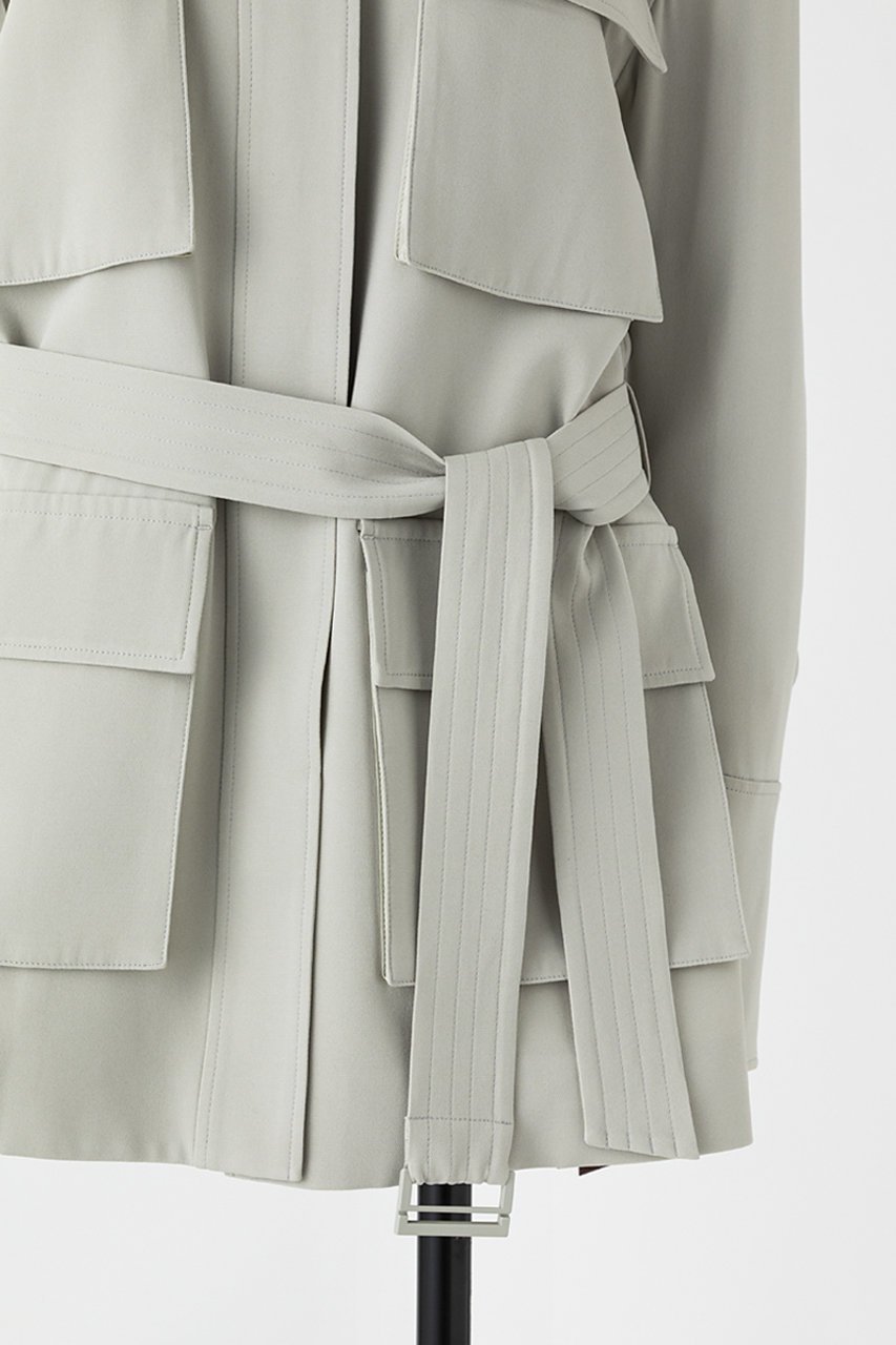 【オーヴィル/EAUVIRE】のシルクジョーゼットサファリジャケット 人気、トレンドファッション・服の通販 founy(ファニー) 　ファッション　Fashion　レディースファッション　Fashion for Women　アウター　Coat / Outerwear Collection　レディースジャケット・軽アウター　Jackets　おすすめ　Recommended / Our Picks　シルク　Silk, 100% Silk　ジャケット　Jacket, Outerwear　ジョーゼット　Georgette, Semi-Sheer Fabric　セットアップ　Set-Up, Coordinated Outfit　パッチ　Patch, Appliqué　ポケット　Pocket, Pocket Detail　羽織　Haori, Light Jacket　other-6|ID: prp329100004889709 ipo3291000000036536701