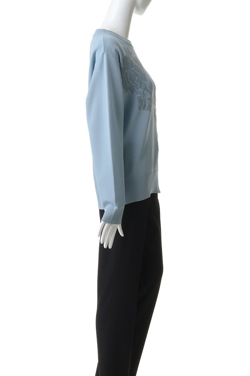 【ミディウミソリッド/MIDIUMISOLID】のflower jacquard P/O プルオーバー 人気、トレンドファッション・服の通販 founy(ファニー) 　ファッション　Fashion　レディースファッション　Fashion for Women　トップス・カットソー　Cut & Sew Tops　ニット　Knit Tops & Sweaters　カジュアルプルオーバー・ニットトップス　Pullovers & Knit Tops / Casual Pullovers　エレガント 上品　Elegant　シアー　Sheer, See-Through　シンプル　Simple, Minimal　ジャカード／ジャガード　Jacquard, Woven Pattern　スリーブ　Sleeve, Long Sleeve / Short Sleeve　フェミニン　Feminine, Girly　フラワー　Flower, Floral　モチーフ　Motif, Design Theme　ロング　Long, Long-Length　other-3|ID: prp329100004889721 ipo3291000000036536829