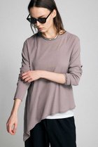 【ブリル/BRILL】のアシンメトリーカットプルオーバー 人気、トレンドファッション・服の通販 founy(ファニー) ファッション Fashion レディースファッション Fashion for Women トップス・カットソー Cut & Sew Tops シャツ・ブラウス・オフィスカジュアル Elegant Blouses & Button-Ups ロングTシャツ・Tシャツ Longline T-Shirts & Tees カジュアルプルオーバー・ニットトップス Pullovers & Knit Tops / Casual Pullovers カットソー・ベーシックTシャツ Cut-and-Sewn Tops / Stretch Tees & Basics スリーブ Sleeve, Long Sleeve / Short Sleeve テレコ Ribbed, Rib Stitch ロング Long, Long-Length エレガント 上品 Elegant 新作・新入荷 New Arrivals / New In thumbnail モカ|ID: prp329100004889730 ipo3291000000036536874