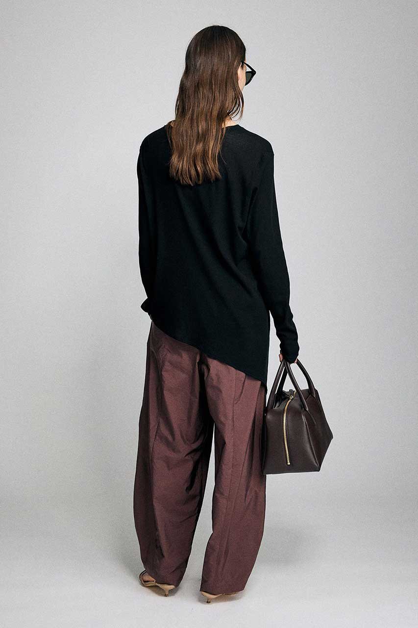 【ブリル/BRILL】のアシンメトリーカットプルオーバー 人気、トレンドファッション・服の通販 founy(ファニー) 　ファッション　Fashion　レディースファッション　Fashion for Women　トップス・カットソー　Cut & Sew Tops　シャツ・ブラウス・オフィスカジュアル　Elegant Blouses & Button-Ups　ロングTシャツ・Tシャツ　Longline T-Shirts & Tees　カジュアルプルオーバー・ニットトップス　Pullovers & Knit Tops / Casual Pullovers　カットソー・ベーシックTシャツ　Cut-and-Sewn Tops / Stretch Tees & Basics　スリーブ　Sleeve, Long Sleeve / Short Sleeve　テレコ　Ribbed, Rib Stitch　ロング　Long, Long-Length　エレガント 上品　Elegant　新作・新入荷　New Arrivals / New In　other-8|ID: prp329100004889730 ipo3291000000036536889