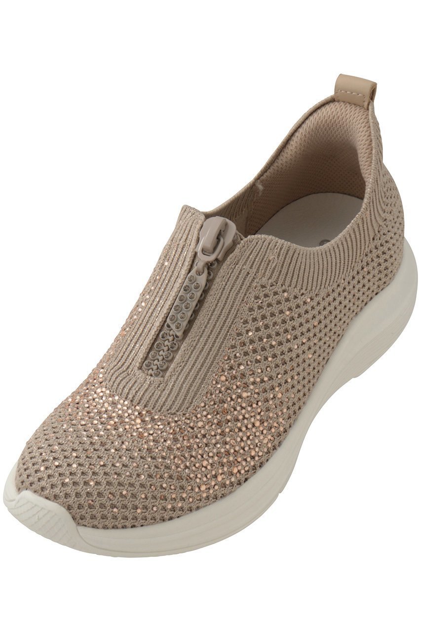 【スタッカート/STACCATO】のデザインZIPハンディライトスリッポン インテリア・キッズ・メンズ・レディースファッション・服の通販 founy(ファニー) 　ファッション　Fashion　レディースファッション　Fashion for Women　シューズ　Shoes, Footwear　ストーン　Stone, Gem-Like　スリッポン　Slip-On, Loafer　フラット　Flat, Flat Shoes　新作・新入荷　New Arrivals / New In　軽量　Lightweight, Ultra Light　アプリコット|ID: prp329100004889757 ipo3291000000036537139