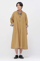 【マーガレットハウエル/MARGARET HOWELL】のBRUSHED SOFT COTTON TWILL DRESS ブラウン|ID: prp329100004889774 ipo3291000000036537448